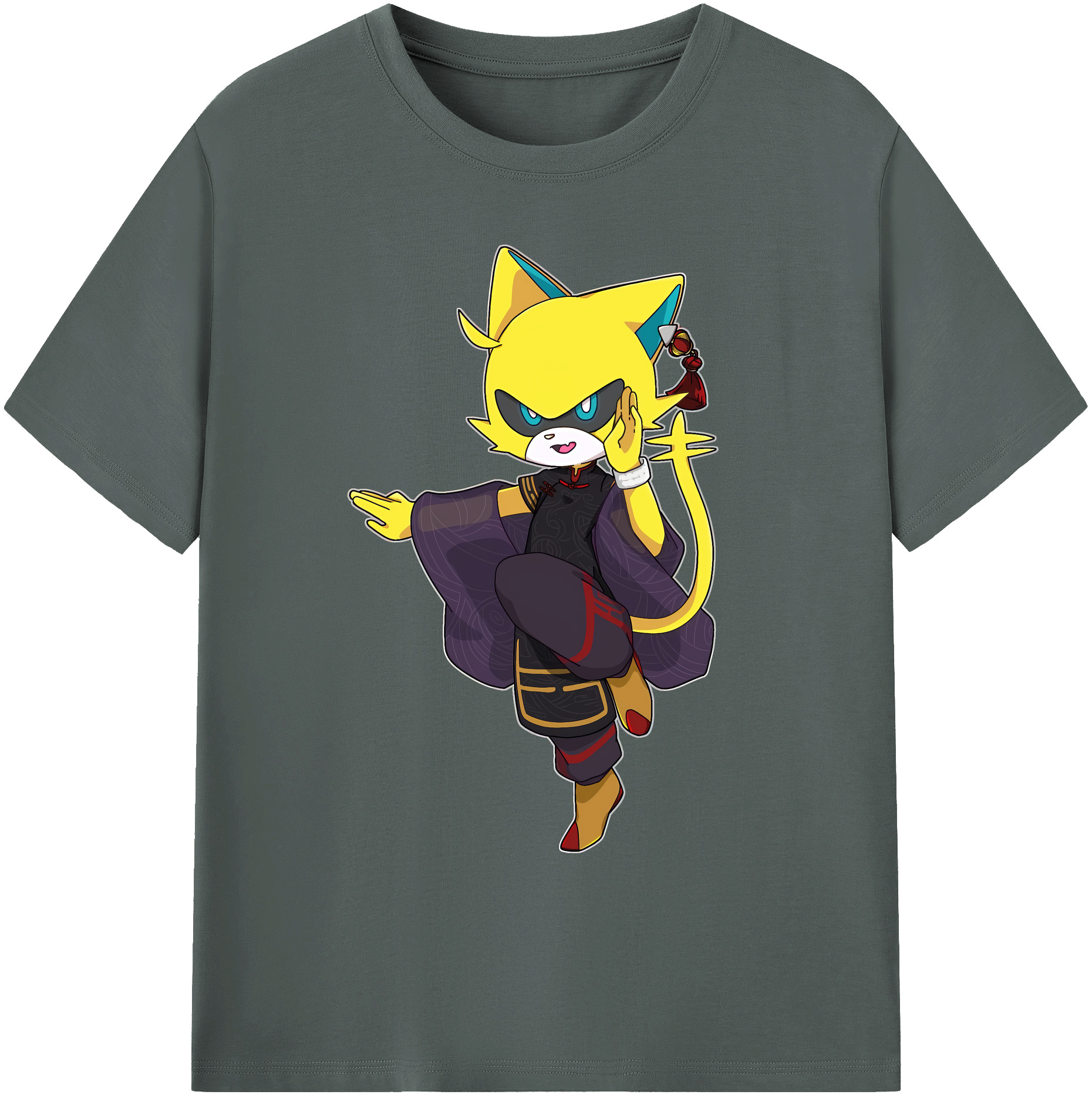 （画像用） 妖怪ウォッチ Yo-kai Watch 綿100％ メンズ半袖Tシャツ｜肌触りやわらか＆通気性